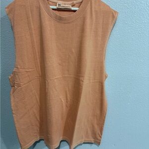 No Boundaries Women's Brown Muscle Tee